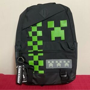 Minecraft Black and Green Backpack